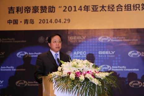 青岛市筹备委员会副主任兼秘书长、青岛市副市长刘明君先生交车仪式现场致辞